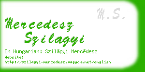 mercedesz szilagyi business card